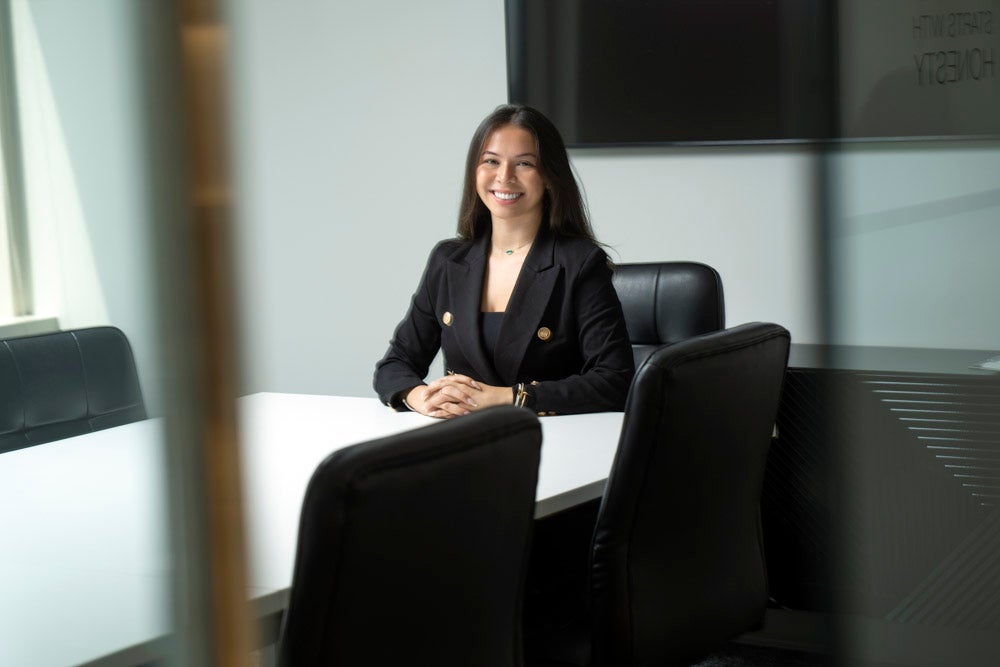 A seated photo of Gabriella Lemus