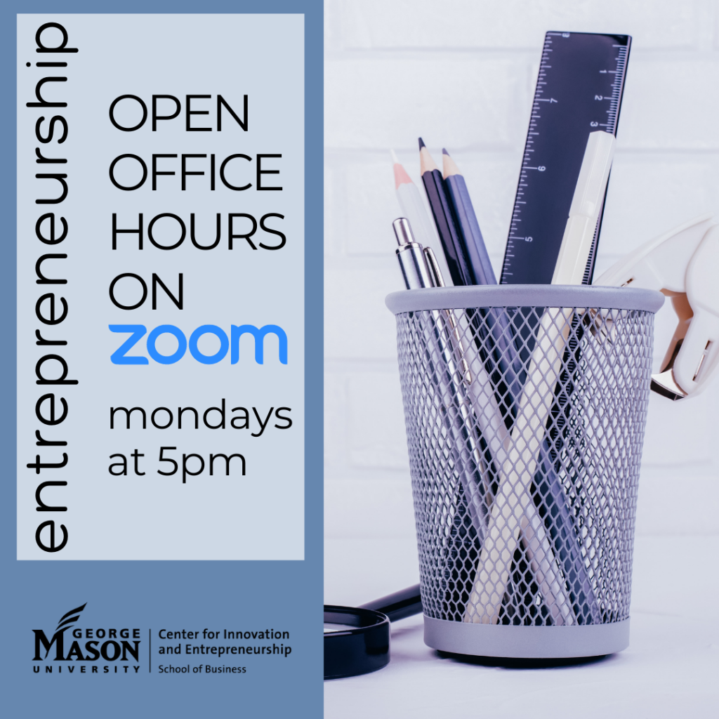 Entrepreneurship Open Hours – Mondays on Zoom!